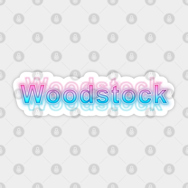 Woodstock Sticker by Sanzida Design